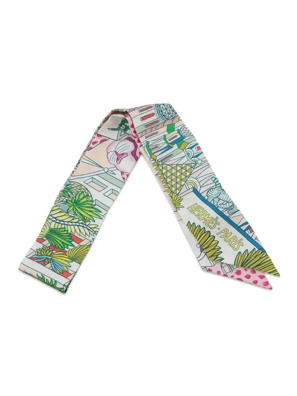 Hermes Scarf Twill Animapolis Silk - Picture 1 of 8